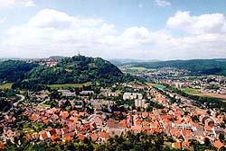 Blick auf Niedermarsberg vom Bilstein aus