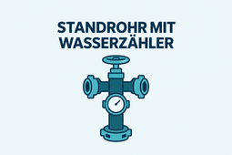 Standrohr mit Wasserzähler