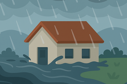 Starkregen  Hochwasserschutz