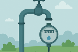 Standrohr mit Wasserzähler