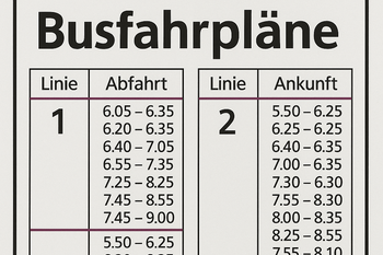 Busfahrpläne