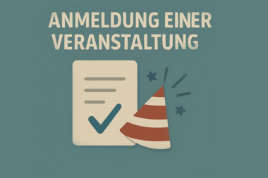 Anmeldung einer Veranstaltung