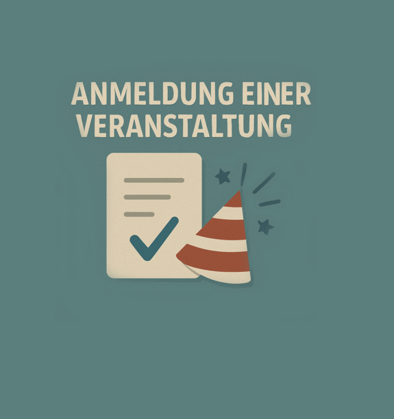 Anmeldung einer Veranstaltung