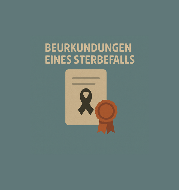 Beurkundungen eines Sterbefalls