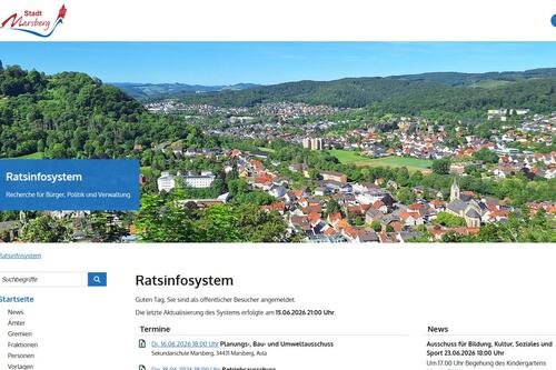 neues Design des Ratsinformationssystems