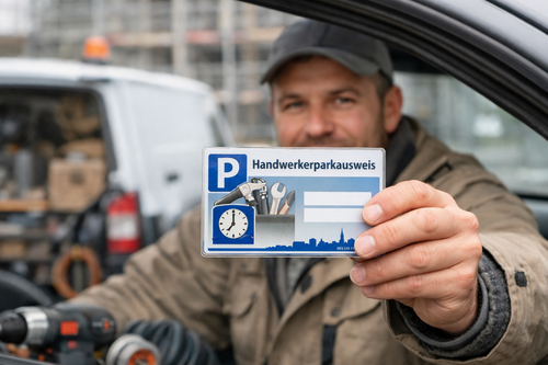 Information für Handwerksbetriebe: Handwerkerparkausweis