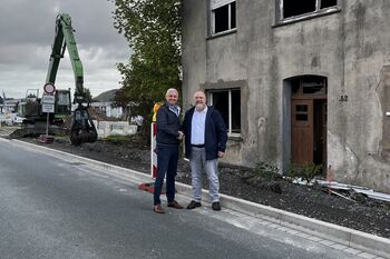 v. l. Herr Wadim Mula, Bürgermeister Matthias Koch